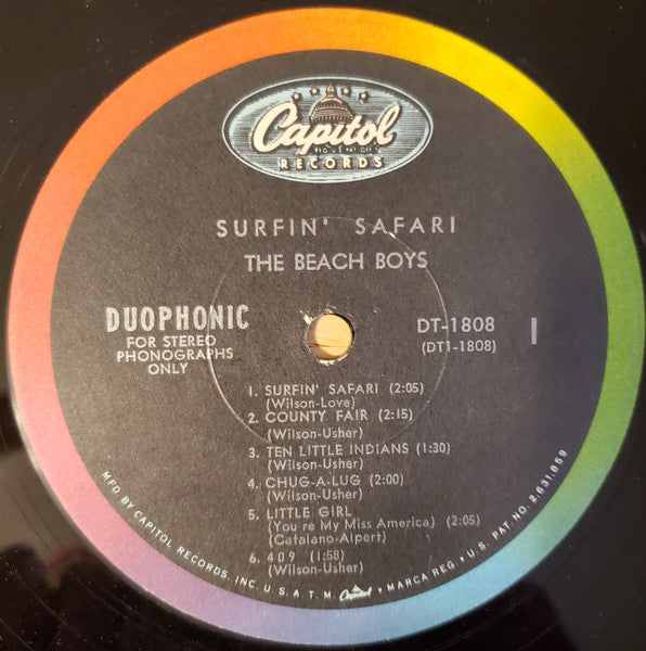 The Beach Boys : Surfin' Safari (LP, Album, Scr)