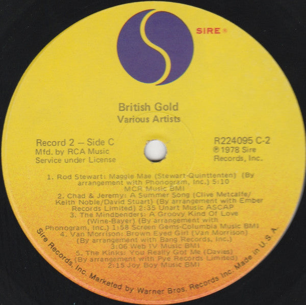 Various : British Gold (2xLP, Comp, Club)