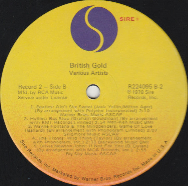 Various : British Gold (2xLP, Comp, Club)