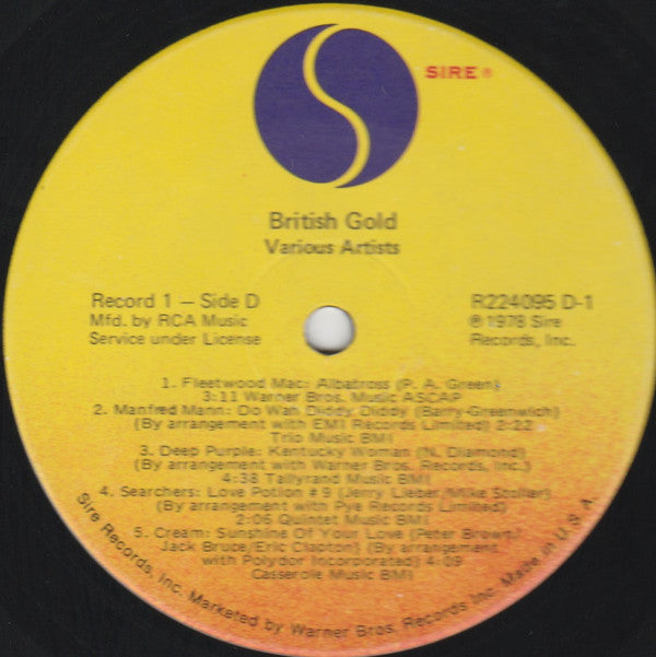 Various : British Gold (2xLP, Comp, Club)