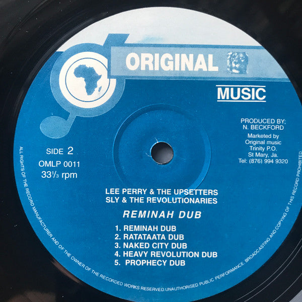 Lee Perry & The Upsetters / Sly & The Revolutionaries : Reminiah Dub (LP, Album, RE)