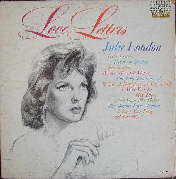 Julie London : Love Letters (LP, Album, Mono)