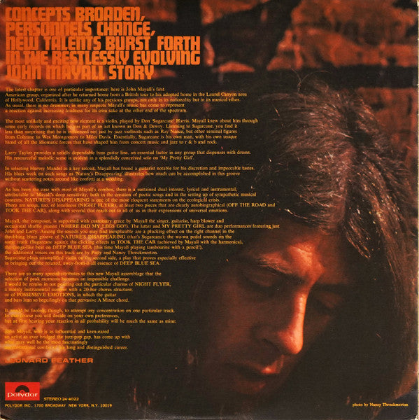 John Mayall : USA Union (LP, Album, Tex)