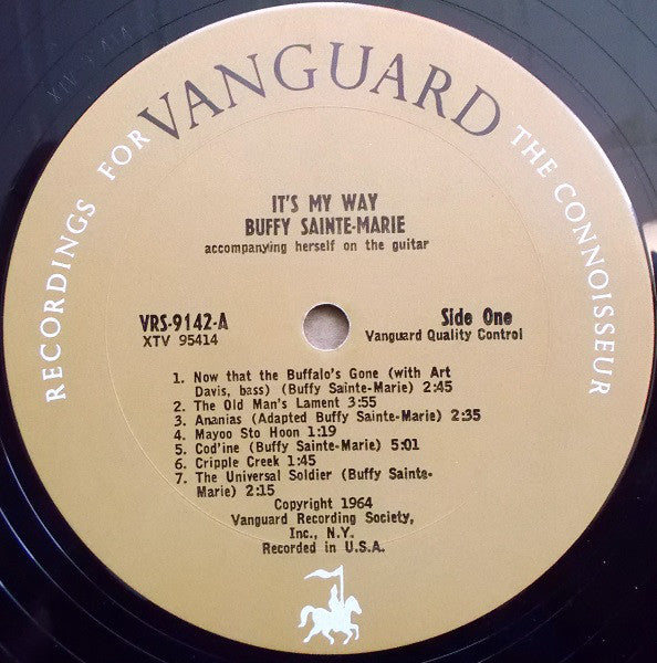 Buffy Sainte-Marie : It's My Way! (LP, Mono, Tan)