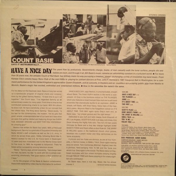 Count Basie : Have A Nice Day (LP, Album)