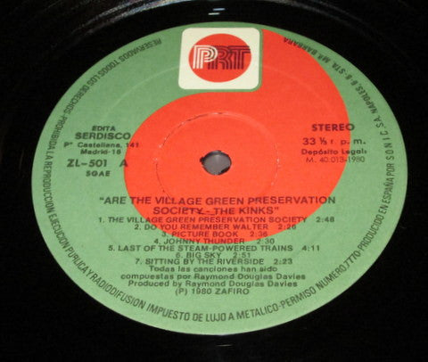 The Kinks : Are The Village Green Preservation Society (LP, Album, RE)