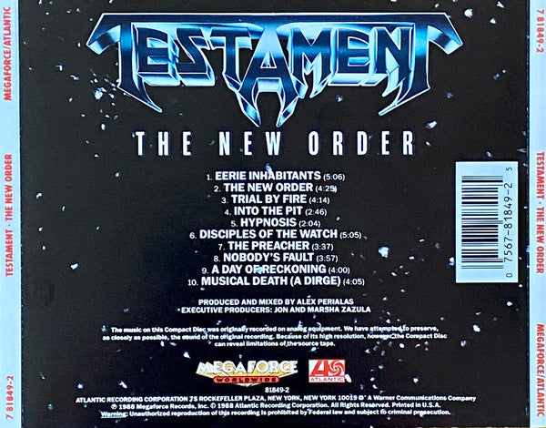 Testament (2) : The New Order (CD, Album)