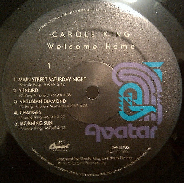 Carole King : Welcome Home (LP, Album, Pre)