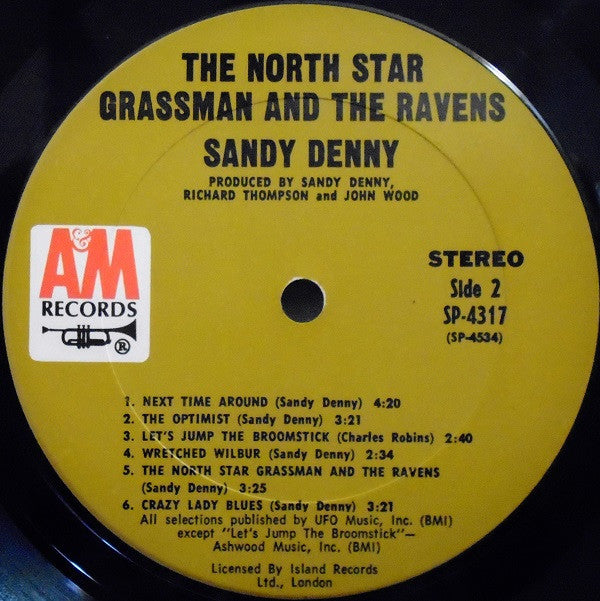 Sandy Denny : The North Star Grassman And The Ravens (LP, Album, Pit)