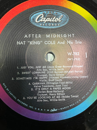 Nat 'King' Cole And His Trio* : After Midnight (LP, Album, Mono, RE)