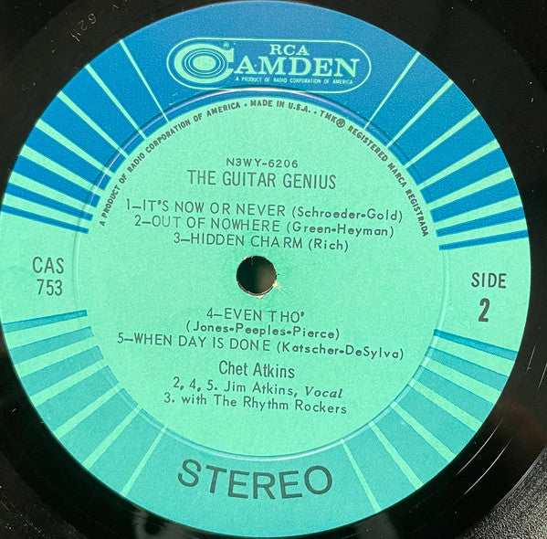 Chet Atkins : The Guitar Genius (LP, Album, Roc)