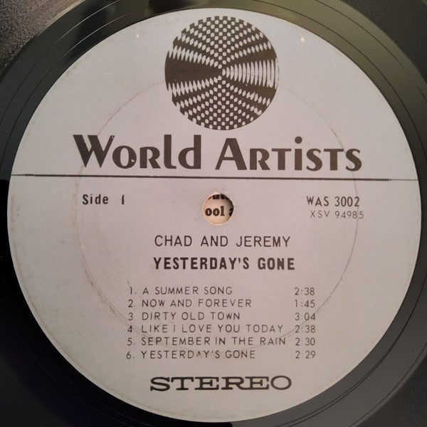 Chad & Jeremy : Yesterday's Gone (LP, Album, Pit)