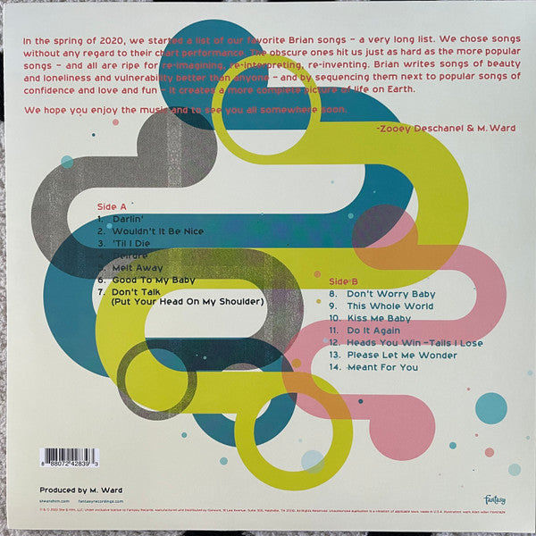 She & Him : Melt Away: A Tribute to Brian Wilson (LP, Album, Yel)