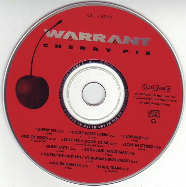 Warrant : Cherry Pie (CD, Album, Club, SM,)