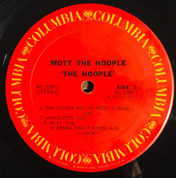 Mott The Hoople : The Hoople (LP, Album, Pit)