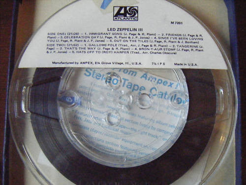 Led Zeppelin : Led Zeppelin III (Reel, 4tr Stereo, 7" Reel, Album)