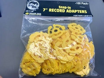 100pk of 7" Record Adapters