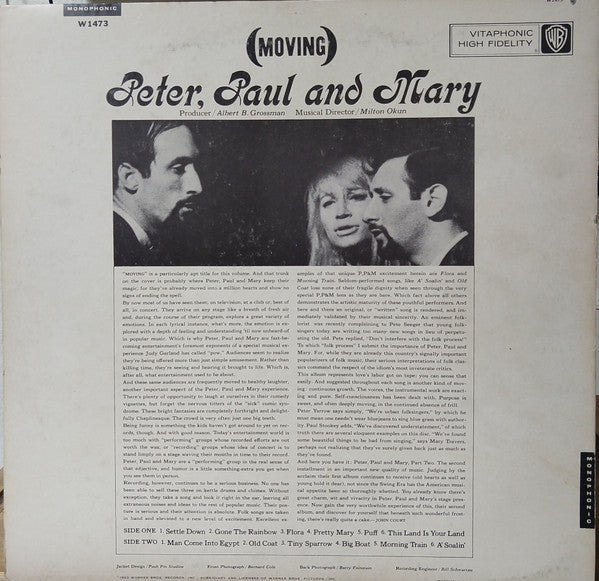 Peter, Paul And Mary* : (Moving) (LP, Album, Mono, Pit)