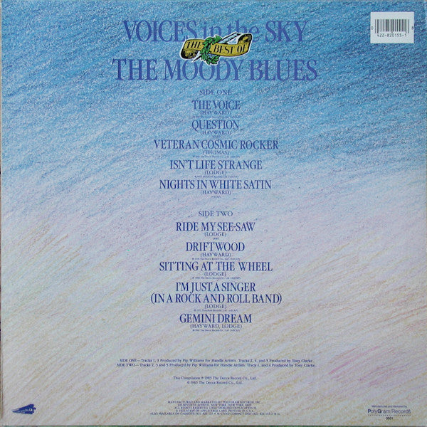 The Moody Blues : Voices In The Sky (The Best Of The Moody Blues) (LP, Comp)