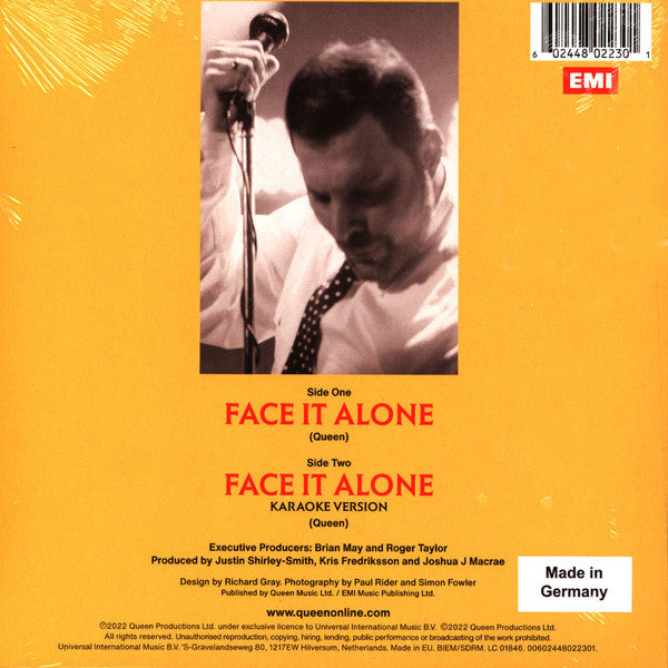 Queen : Face It Alone (7", Single)