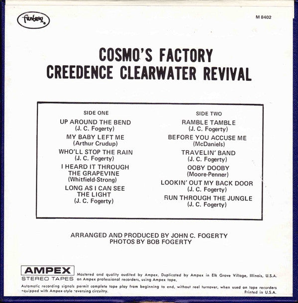 Creedence Clearwater Revival : Cosmo's Factory (Reel, 4tr Stereo, 7" Reel, Album)