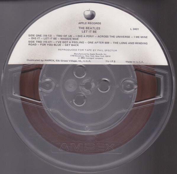 The Beatles : Let It Be (Reel, 4tr Stereo, 7" Reel, Album)