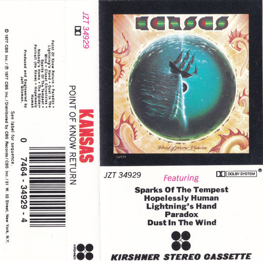 Kansas (2) : Point Of Know Return (Cass, Album, RE)