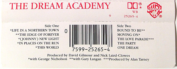 The Dream Academy : The Dream Academy (Cass, Album, SR,)