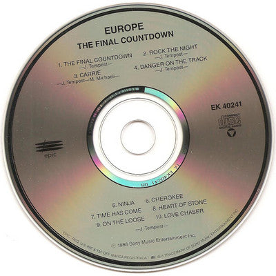 Europe (2) : The Final Countdown (CD, Album, RE)