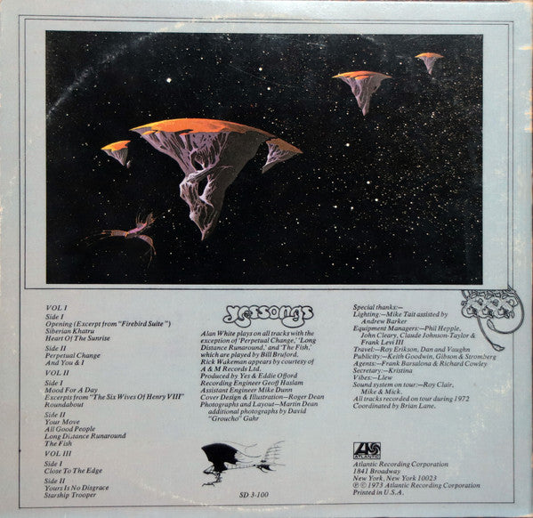 Yes : Yessongs (3xLP, Album, PR,)