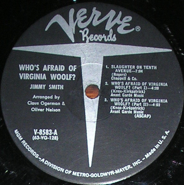 Jimmy Smith : Who's Afraid Of Virginia Woolf? (LP, Album, Mono, RE, Gat)