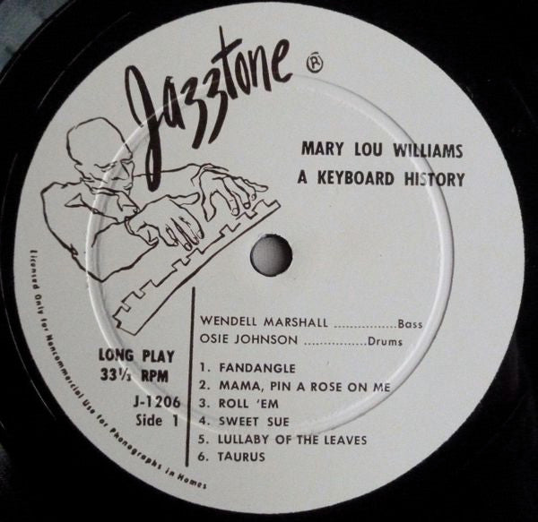 Mary Lou Williams : ... A Keyboard History (LP, Album, Mono)