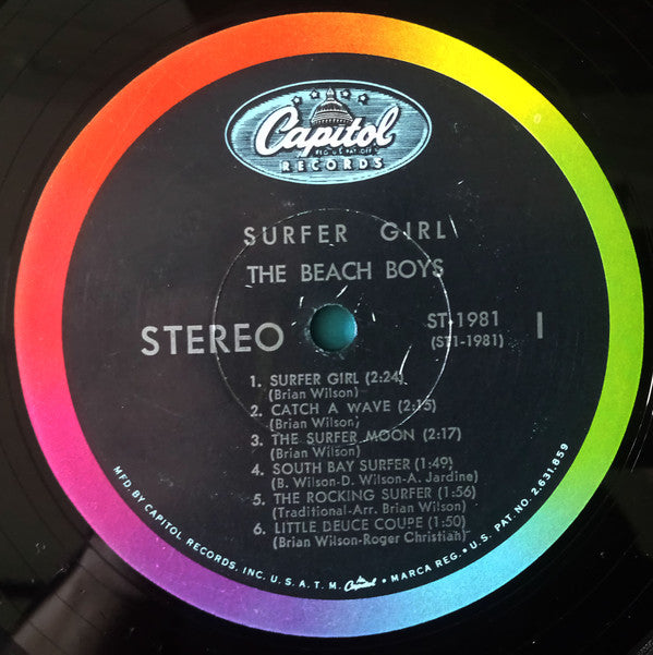 The Beach Boys : Surfer Girl (LP, Album, Scr)