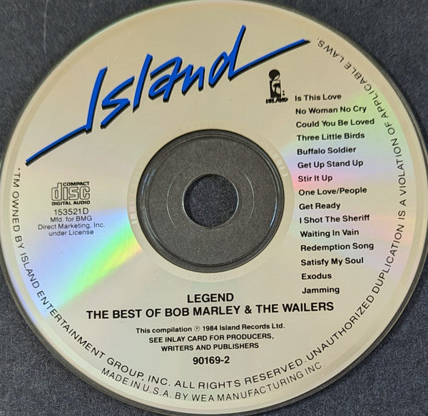 Bob Marley & The Wailers : Legend - The Best Of Bob Marley & The Wailers (CD, Comp, Club, Spe)