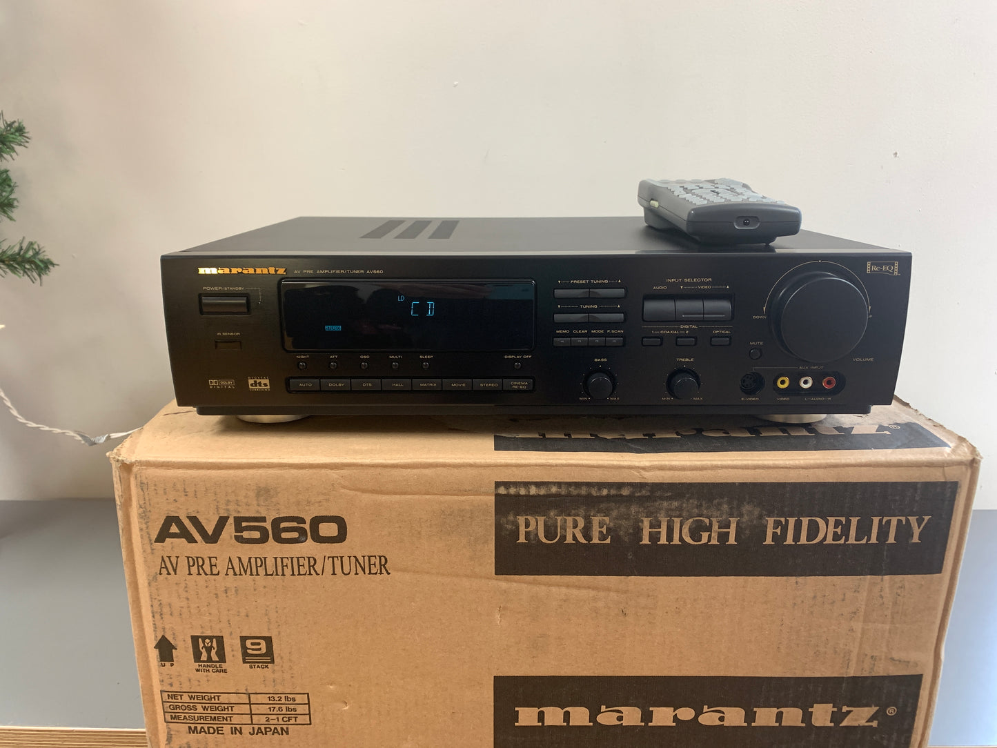 Marantz AV560 Audio Video Preamp *Box *Manual *Remote no