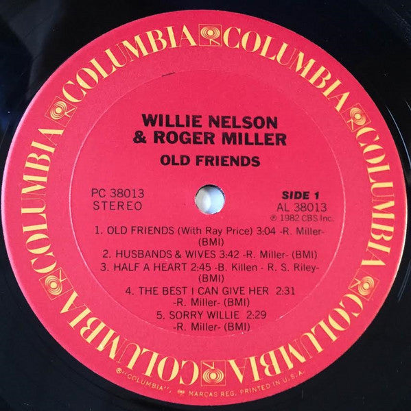 Willie Nelson & Roger Miller : Old Friends (LP, Album)