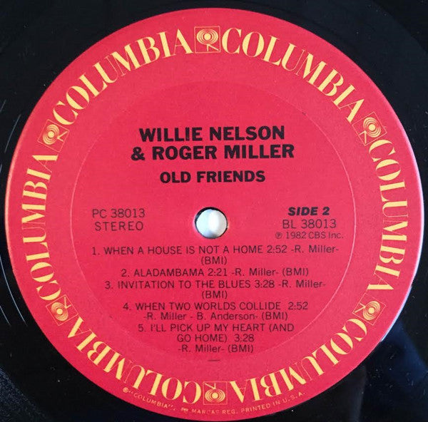 Willie Nelson & Roger Miller : Old Friends (LP, Album)