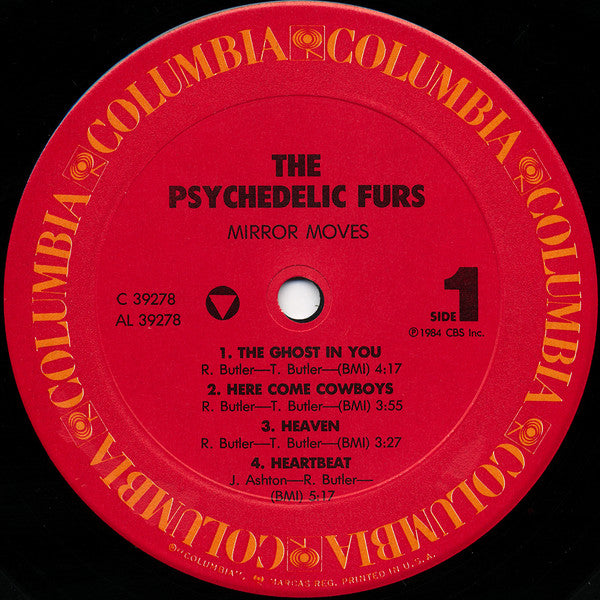 The Psychedelic Furs : Mirror Moves (LP, Album, RP, Car)