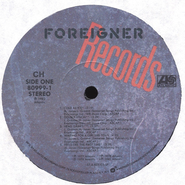 Foreigner : Records (LP, Comp, Club, Die)