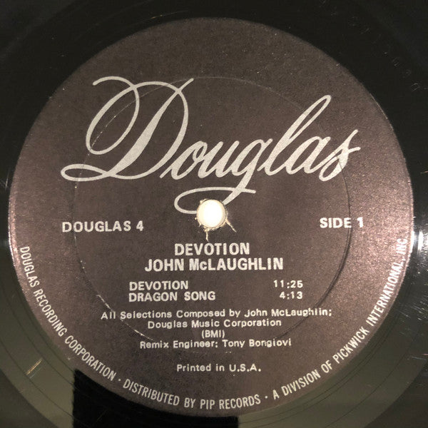 John McLaughlin : Devotion (LP, Album, Gat)