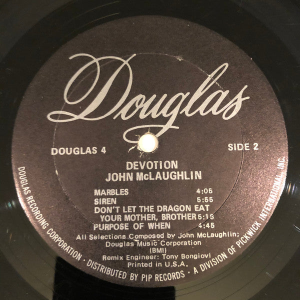 John McLaughlin : Devotion (LP, Album, Gat)