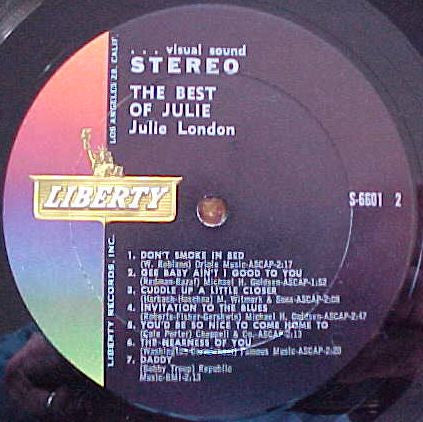 Julie London : The Best Of Julie (LP, Comp)