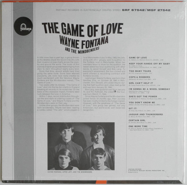 Wayne Fontana And The Mindbenders* : The Game Of Love (LP, Album, Mono, Ric)