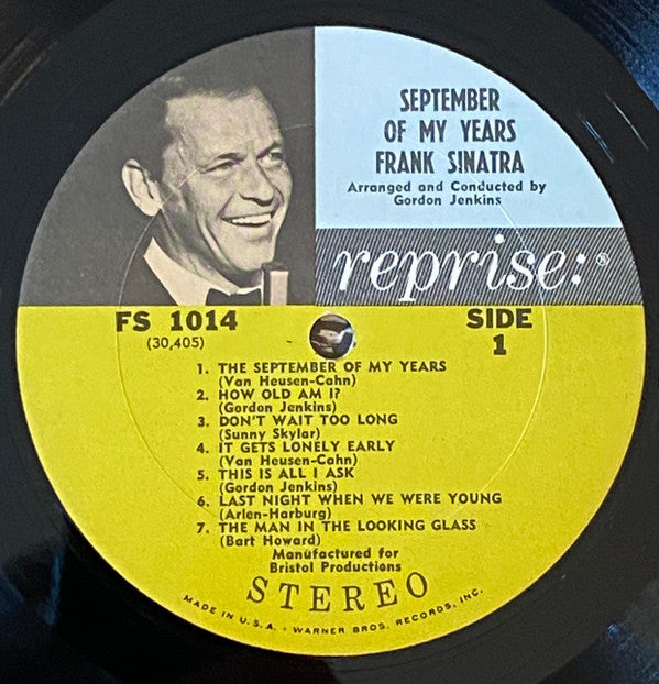 Frank Sinatra : September Of My Years (LP, Album)