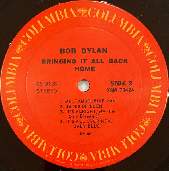 Bob Dylan : Bringing It All Back Home (LP, Album, RE, Ter)