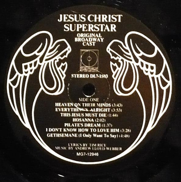 Various : Original Broadway Cast - Jesus Christ Superstar (LP, Album, Gat)