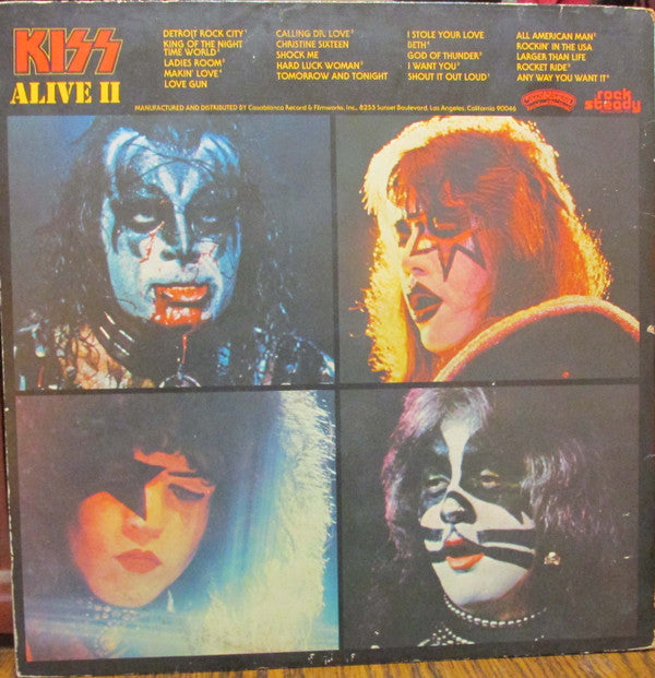 Kiss : Alive II (2xLP, Album, Pit)