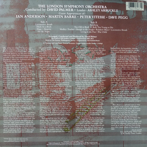 The London Symphony Orchestra* Featuring Ian Anderson : A Classic Case (The London Symphony Orchestra Plays The Music Of Jethro Tull Featuring Ian Anderson) (LP, Album, Ind)