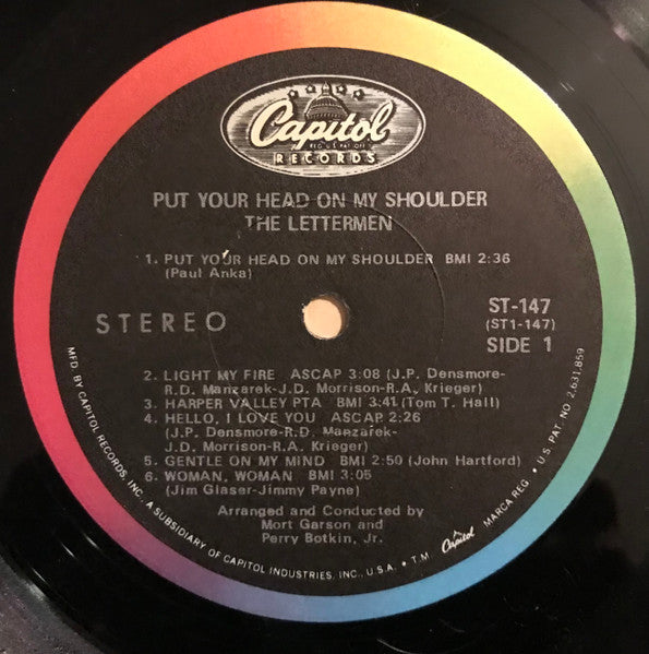 The Lettermen : Put Your Head On My Shoulder (LP)