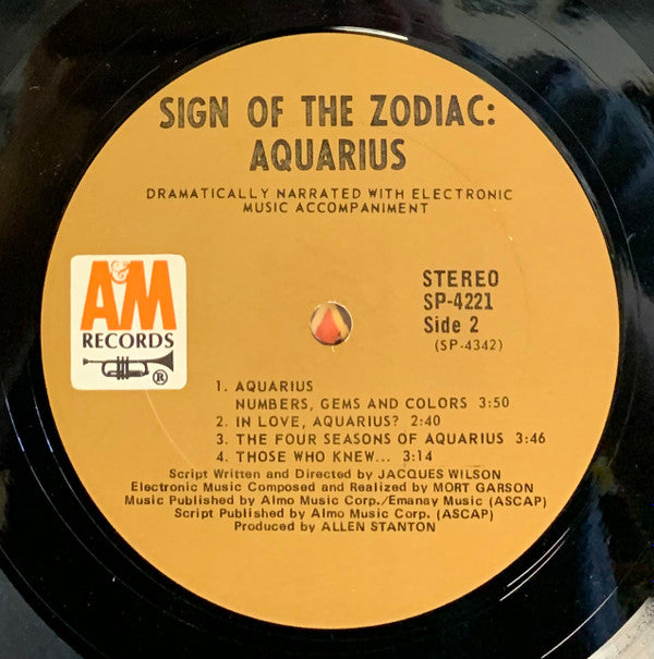 Signs Of The Zodiac : Aquarius (LP, Album)